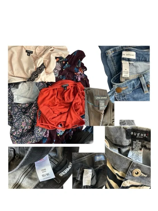 Torrid Lane Bryant Plus Size Bundle Lot of 14-15 Pieces Resellers - Picture 3 of 4